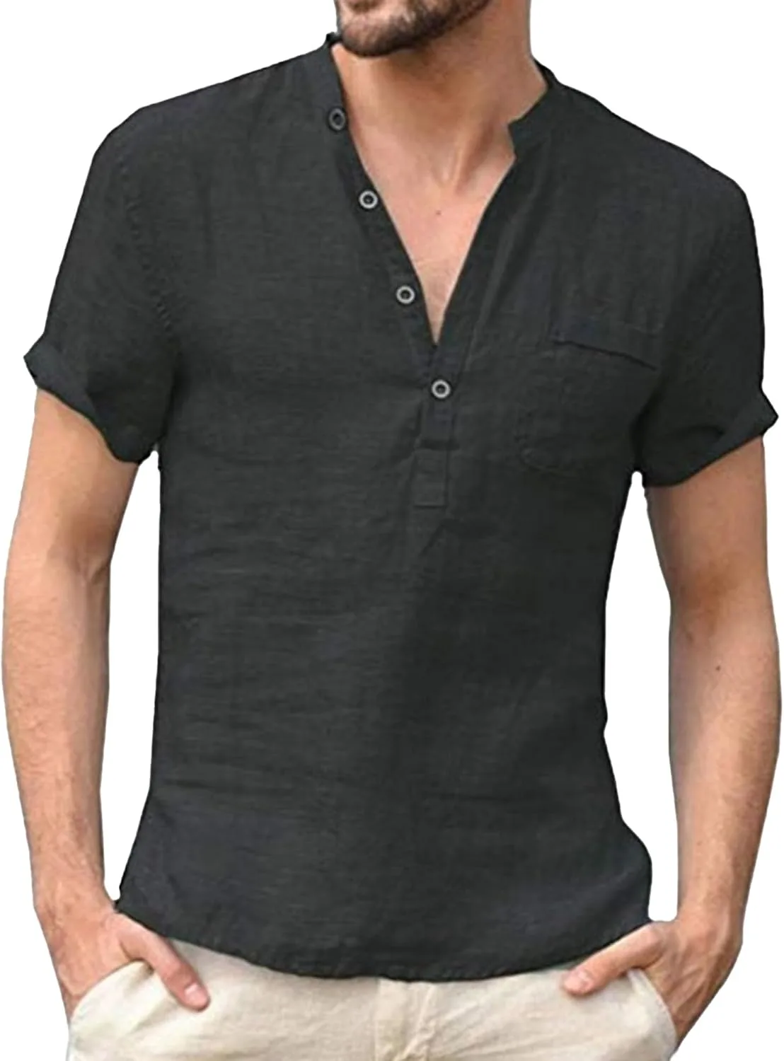 Мужская футболка-поло из льна с коротким рукавом SWJGLITTR
Мужская футболка-поло из льна с коротким рукавом SWJGLITTR