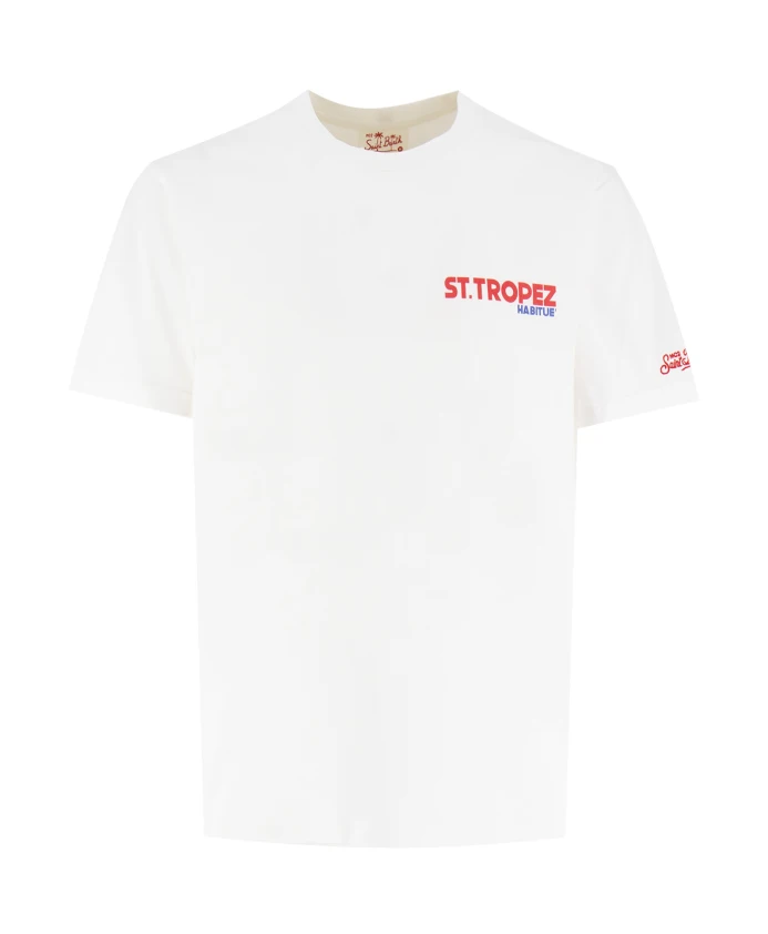 Хлопковая футболка с круглым вырезом Mc2 Saint Barth, белый
Хлопковая футболка с круглым вырезом Mc2 Saint Barth, белый