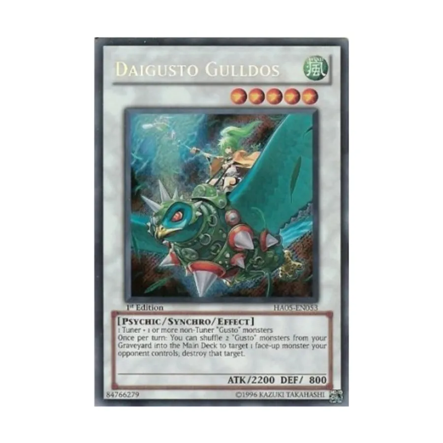 CCG Дайгусто Гульдос (Секретно-редкий), Yu-Gi-Oh - Hidden Arsenal 5 - Singles
CCG Дайгусто Гульдос (Секретно-редкий), Yu-Gi-Oh - Hidden Arsenal 5 - Singles