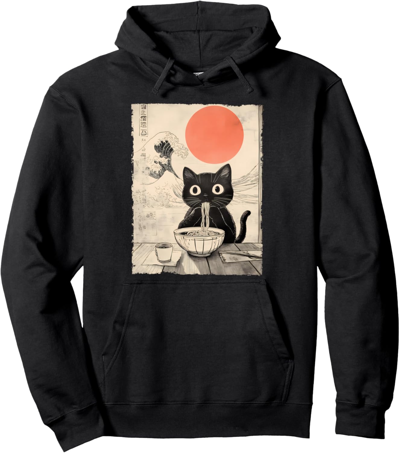 Забавная толстовка с котом и раменом из аниме Онамиоки Канагава Cat Eating Ramen Y2K Anime Cat Ramen Lovers, черный
Забавная толстовка с котом и раменом из аниме Онамиоки Канагава Cat Eating Ramen Y2K Anime Cat Ramen Lovers, черный