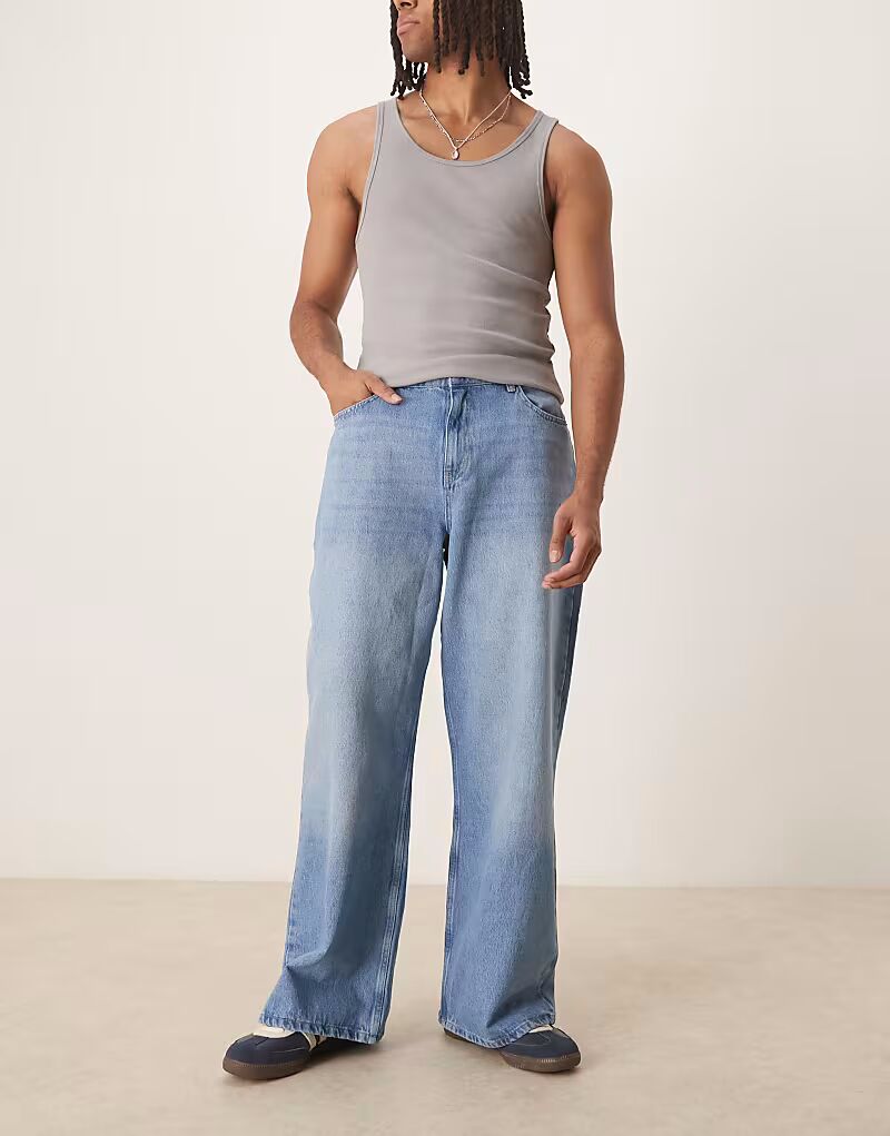 Мешковатые широкие джинсы Reclaimed Vintage из денима, выбеленные
Мешковатые широкие джинсы Reclaimed Vintage из денима, выбеленные