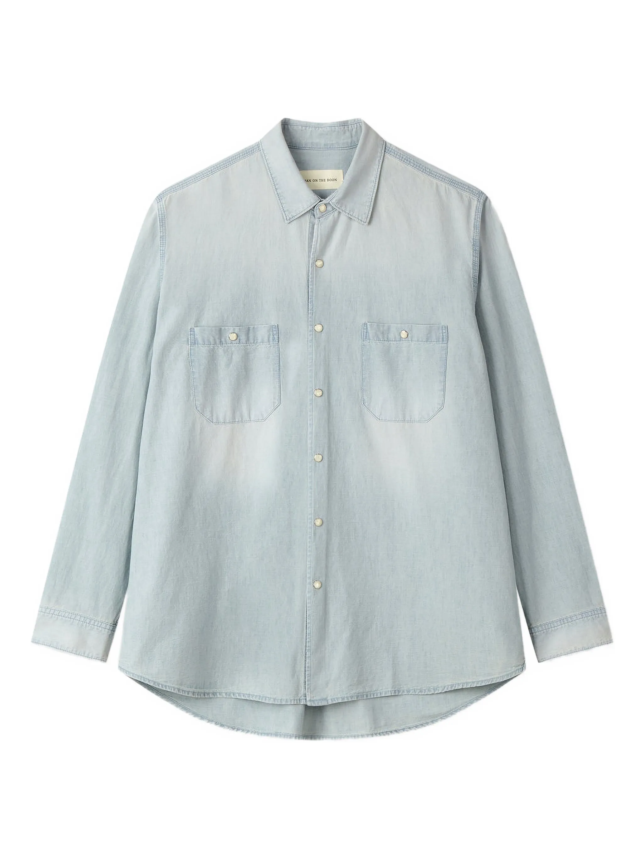 Рубашка из ткани шамбре Man On The Boon., синий
Рубашка из ткани шамбре Man On The Boon., синий