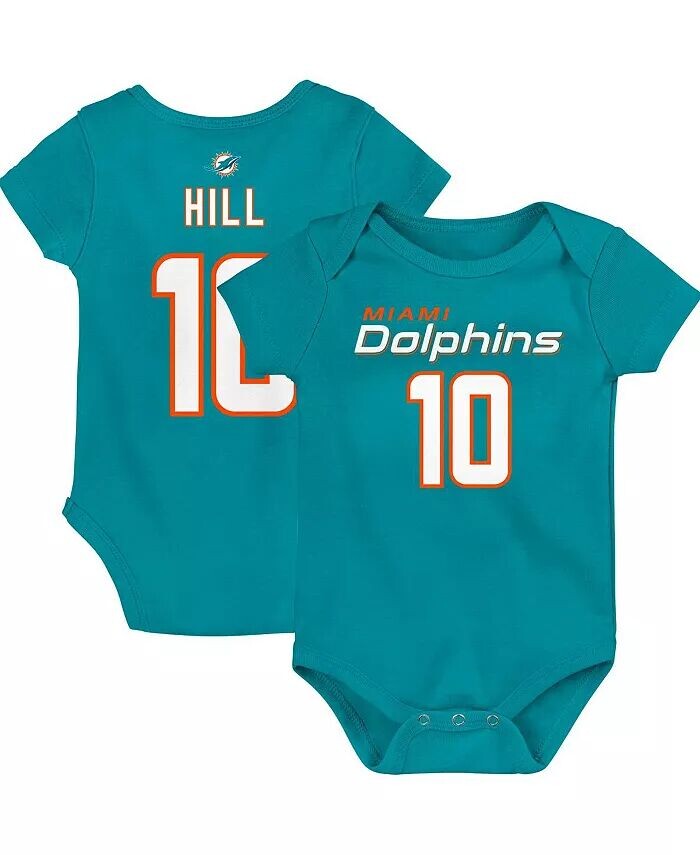 Боди для мальчиков и девочек Tyreek Hill Aqua Miami Dolphins с именем и номером основного игрока Outerstuff
Боди для мальчиков и девочек Tyreek Hill Aqua Miami Dolphins с именем и номером основного игрока Outerstuff