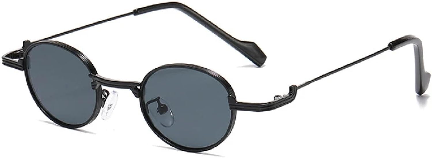 Ретро уникальные овальные солнцезащитные очки в металлической оправе для женщин, модные, с прозрачными линзами Ocean, защита от УФ-излучения UV400, модные для мужчин, в стиле панк UATXTAU, Black Grey
Ретро уникальные овальные солнцезащитные очки в металлической оправе для женщин, модные, с прозрачными линзами Ocean, защита от УФ-излучения UV400, модные для мужчин, в стиле панк UATXTAU, Black Grey