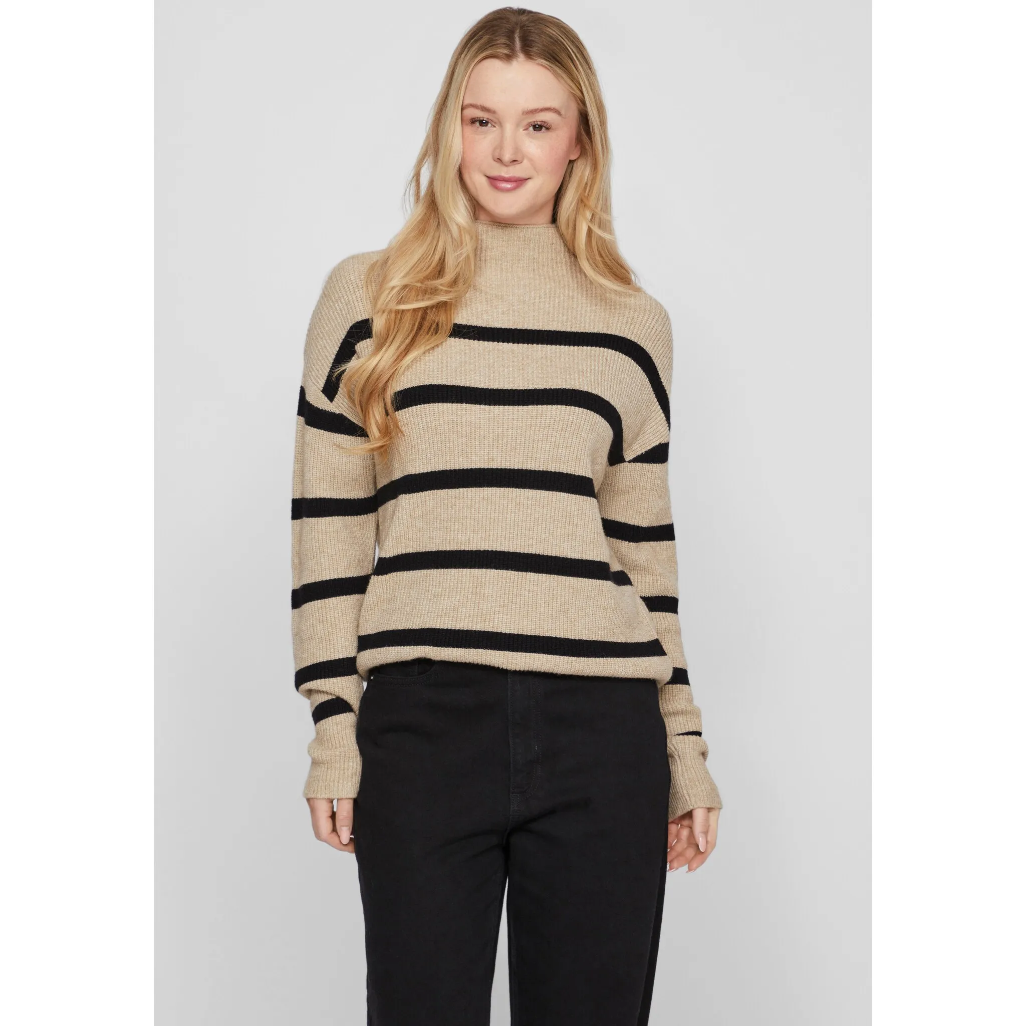 Свитер Vila с воротником стойкой "VIRIL MOCKNECK L/S KNIT RIB TOP 2- NOOS", цвет Natural Melange Stripes:Black
Свитер Vila с воротником стойкой "VIRIL MOCKNECK L/S KNIT RIB TOP 2- NOOS", цвет Natural Melange Stripes:Black