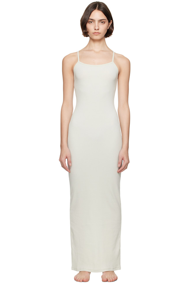 Хлопковое рибленое длинное платье-ками с макси Skims, цвет spearmint
Хлопковое рибленое длинное платье-ками с макси Skims, цвет spearmint