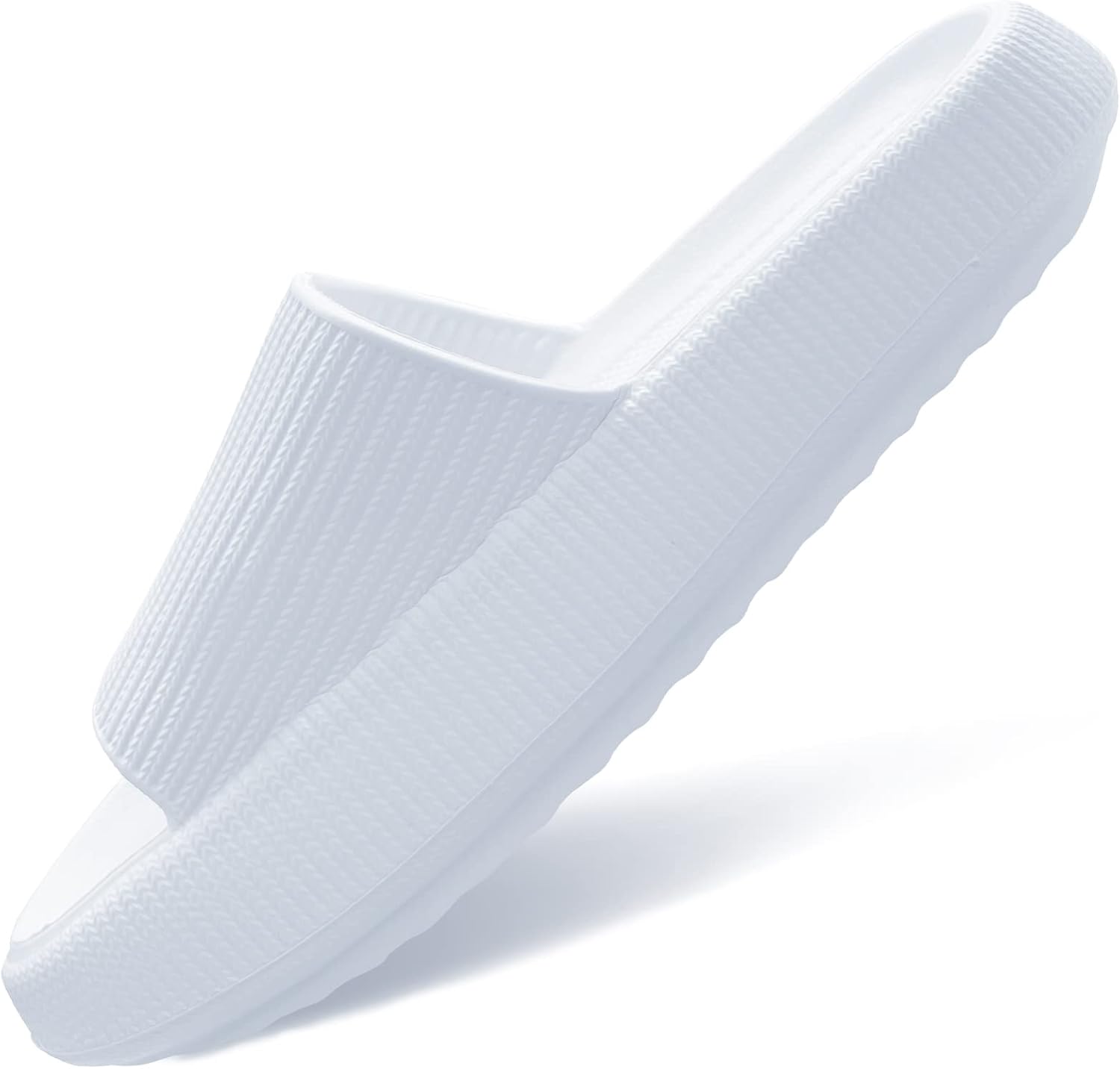 Тапочки AOKADUTE Cloud для женщин и мужчин, EVA противоскользящие с подушечкой, шлепанцы с толстой подошвой для повседневного использования, массажа, душа, дома и на улице, быстро сохнущие, с открытым носком для СПА, ванной и бассейна, белый
Тапочки AOKADUTE Cloud для женщин и мужчин, EVA противоскользящие с подушечкой, шлепанцы с толстой подошвой для повседневного использования, массажа, душа, дома и на улице, быстро сохнущие, с открытым носком для СПА, ванной и бассейна, белый