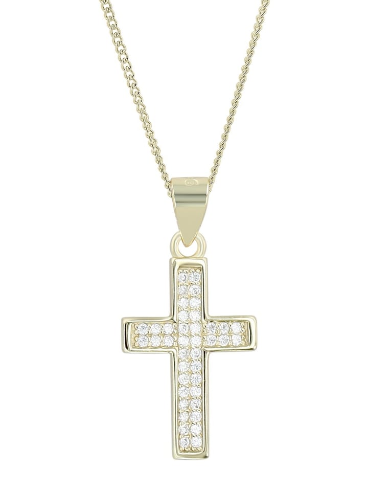 Adeliás Женский кулон - Крест. Кулон в виде креста из серебра 925 пробы с кубическим цирконием в золотой оправе
Adeliás Женский кулон - Крест. Кулон в виде креста из серебра 925 пробы с кубическим цирконием в золотой оправе