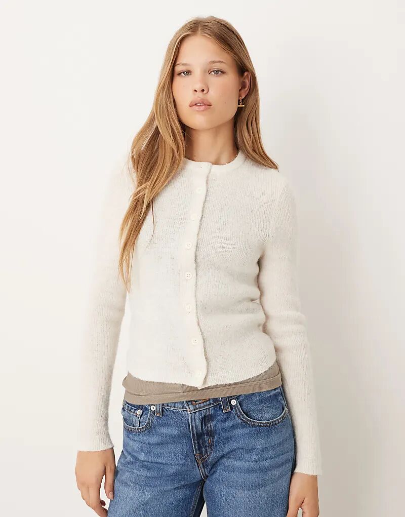 Кардиган свободной вязки ASOS DESIGN с круглым вырезом кремового цвета
Кардиган свободной вязки ASOS DESIGN с круглым вырезом кремового цвета