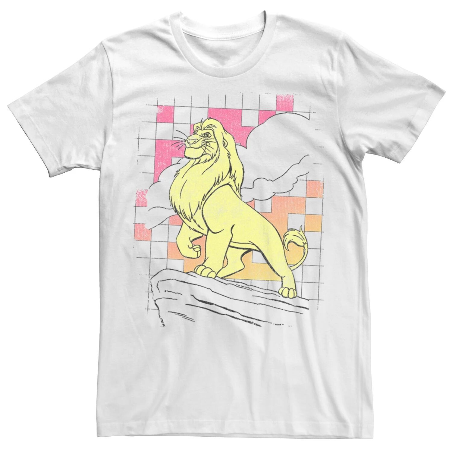 Мужская футболка в клетку с изображением Короля Льва и Симбы Disney
Мужская футболка в клетку с изображением Короля Льва и Симбы Disney