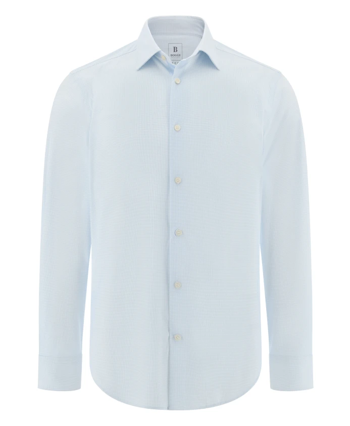 Рубашка из эластичного нейлона приталенного кроя B tech Boggi Milano, синий
Рубашка из эластичного нейлона приталенного кроя B tech Boggi Milano, синий