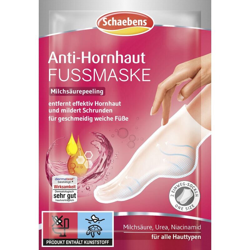Маска для ног против мозолей Schaebens, 2 шт.
Маска для ног против мозолей Schaebens, 2 шт.