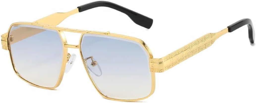 Солнцезащитные очки для мужчин и женщин - защита UV400 - линзы с двойной перемычкой и градиентным покрытием для занятий спортом на открытом воздухе и вождения DSVIGF, Golden Blue
Солнцезащитные очки для мужчин и женщин - защита UV400 - линзы с двойной перемычкой и градиентным покрытием для занятий спортом на открытом воздухе и вождения DSVIGF, Golden Blue