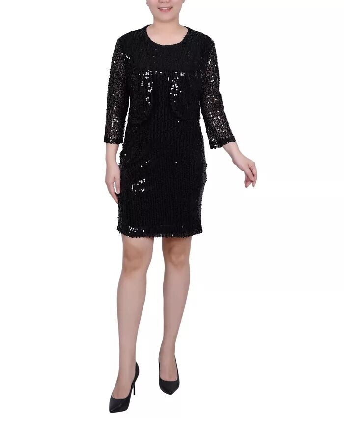 Комплект из жакета и платья-болеро Petite с пайетками, 2 предмета NY Collection, черный
Комплект из жакета и платья-болеро Petite с пайетками, 2 предмета NY Collection, черный