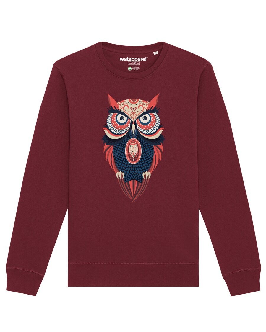 Свитер Watapparel Sweatshirt Colorful Owl, бордовый
Свитер Watapparel Sweatshirt Colorful Owl, бордовый