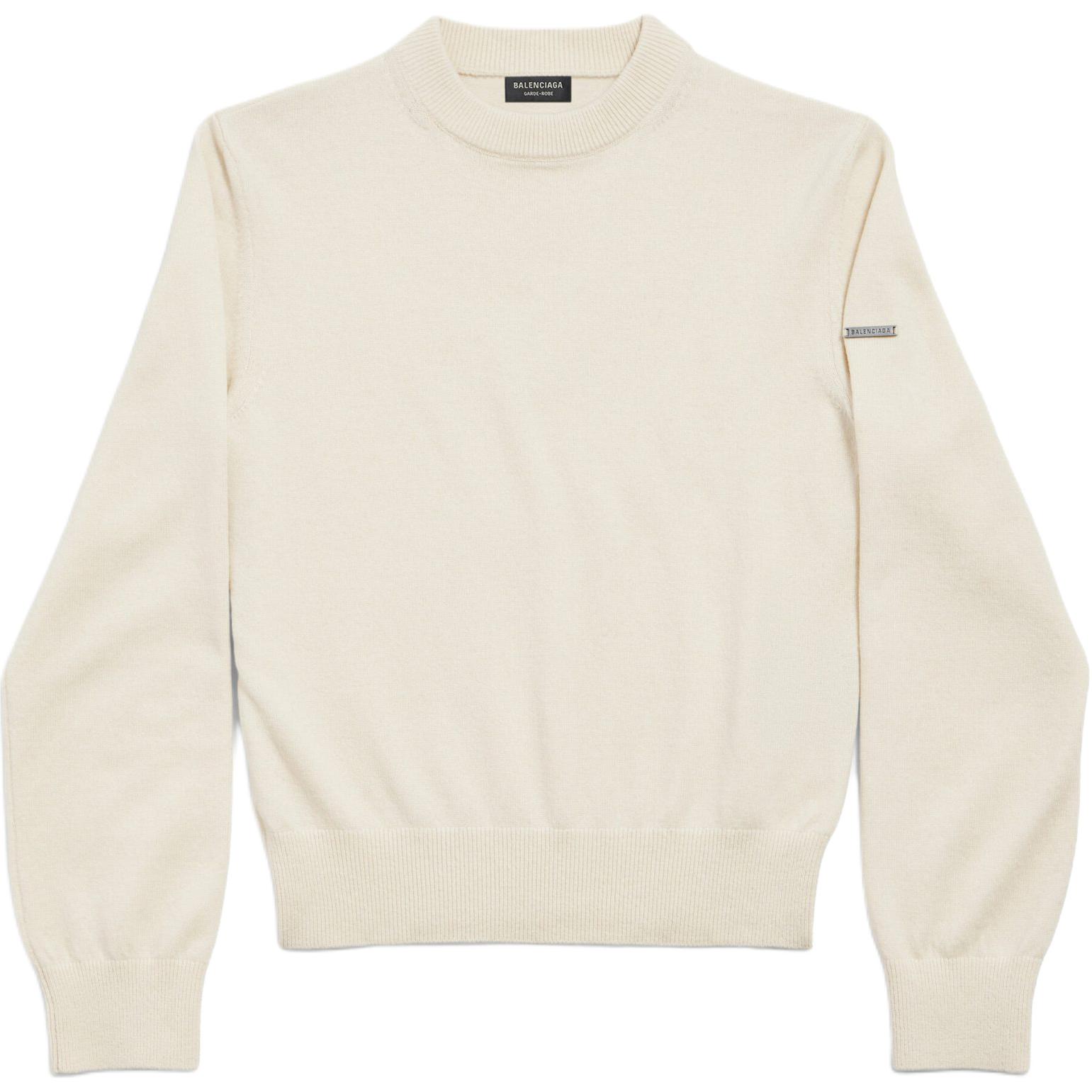 Кашемировый свитер Regular Fit женский Balenciaga, кремовый
Кашемировый свитер Regular Fit женский Balenciaga, кремовый