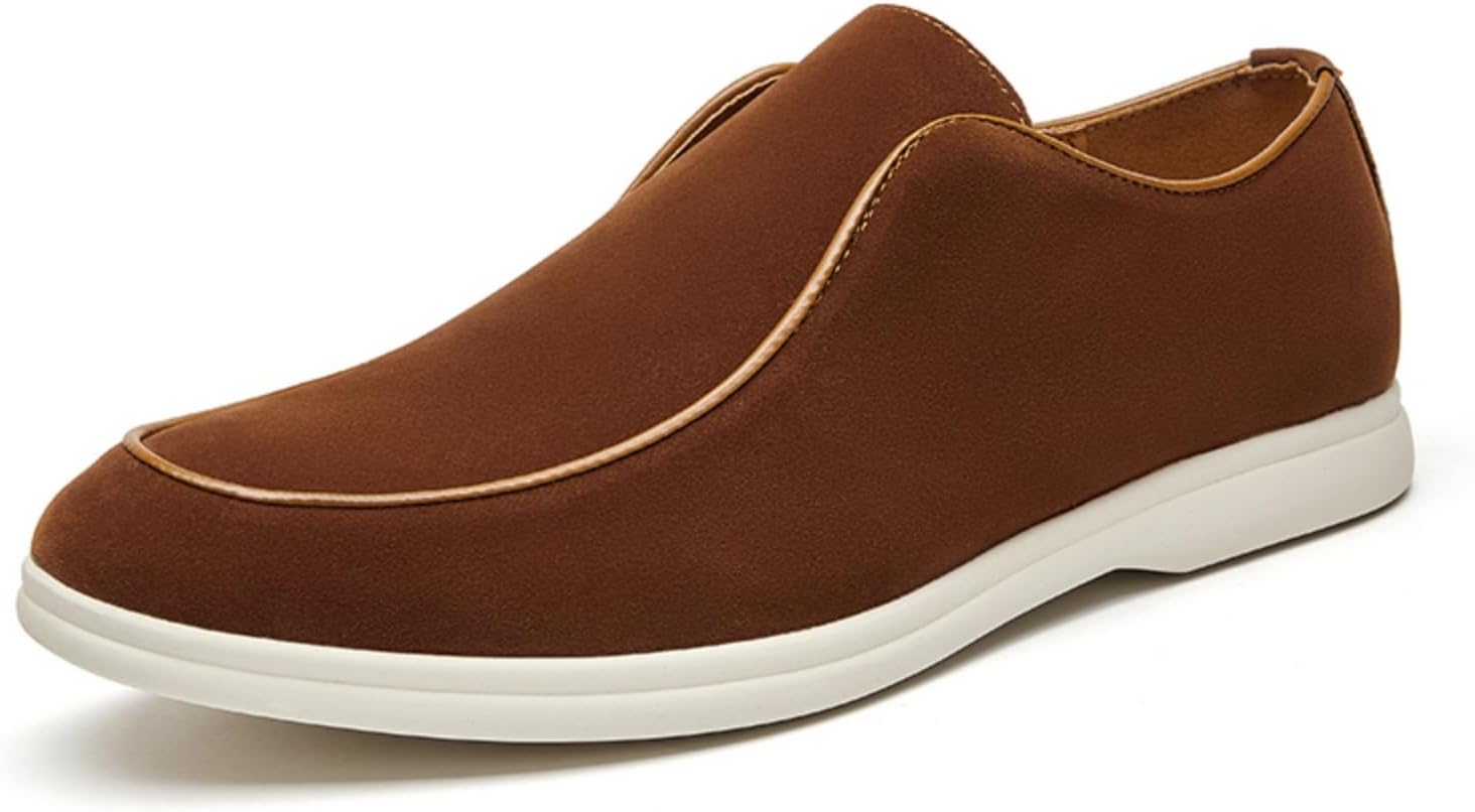Мужские слипоны-лоферы из замши с круглым носком, низкие, нескользящие, повседневные, удобные, легкие и дышащие, прогулок, работы в офисе, гольфа, путешествий и ежедневной носки, пенни-лоферы Yrzhgdl, коричневый
Мужские слипоны-лоферы из замши с круглым носком, низкие, нескользящие, повседневные, удобные, легкие и дышащие, прогулок, работы в офисе, гольфа, путешествий и ежедневной носки, пенни-лоферы Yrzhgdl, коричневый