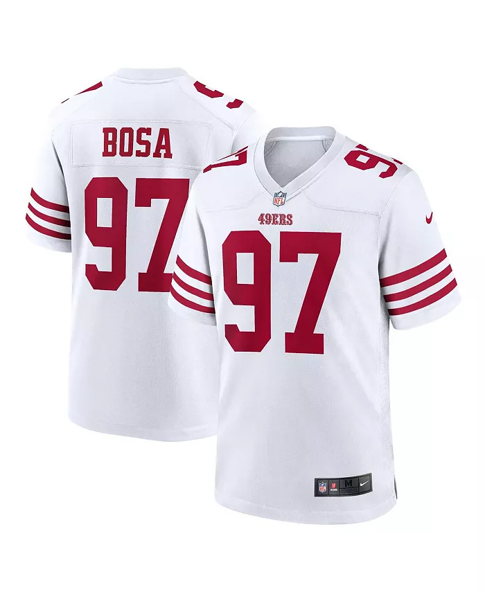 Мужская игровая футболка Nick Bosa San Francisco 49ers Nike, белый
Мужская игровая футболка Nick Bosa San Francisco 49ers Nike, белый