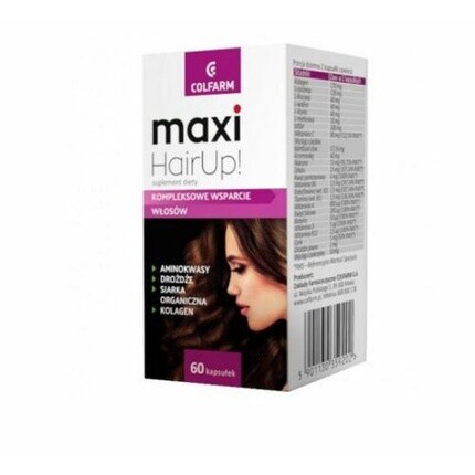 Maxi Hairup 60 капсул для волос Дрожжи Аминокислоты Коллаген Витамины Минералы Colfarm
Maxi Hairup 60 капсул для волос Дрожжи Аминокислоты Коллаген Витамины Минералы Colfarm