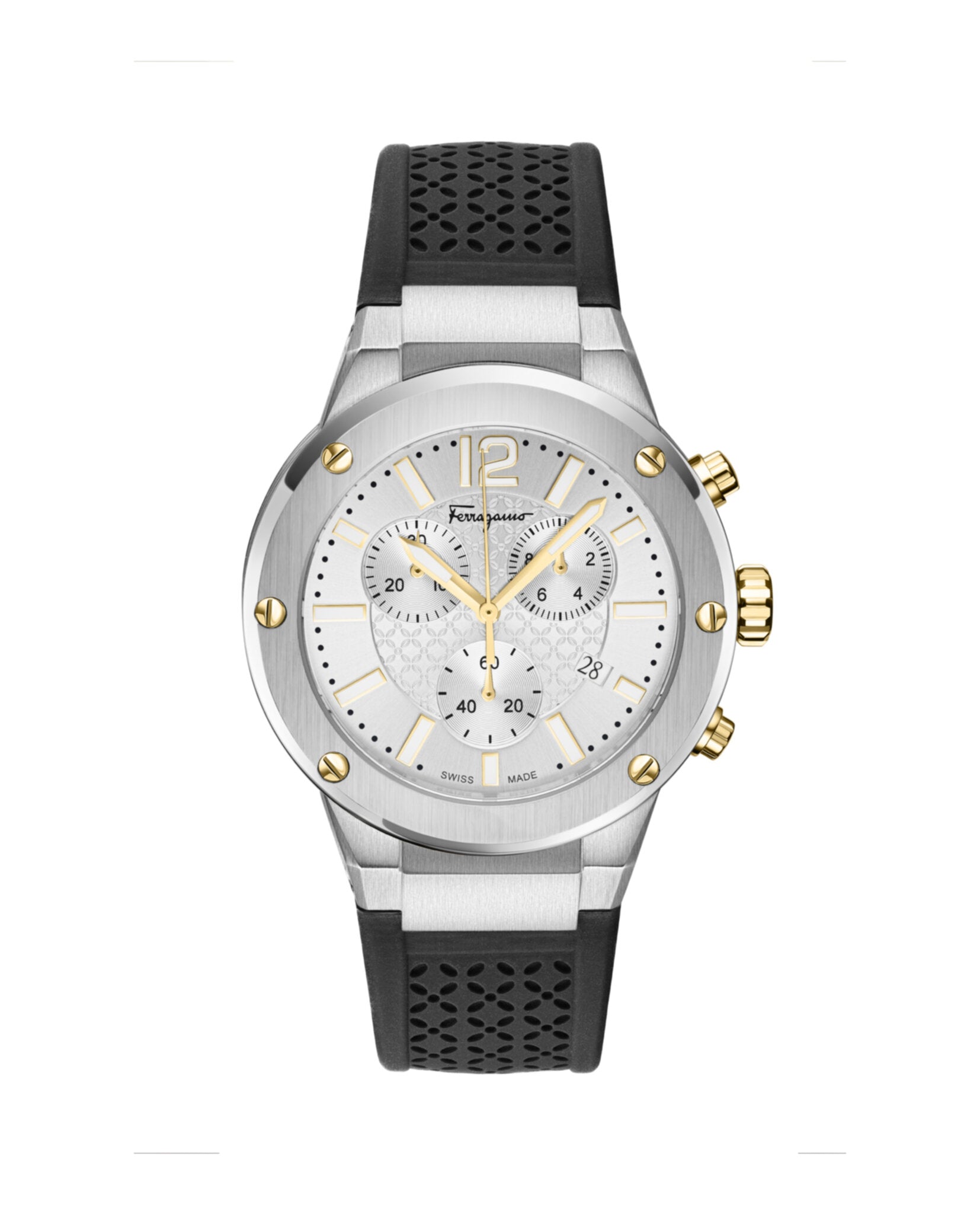 Часы F-80 Chrono из силикона Salvatore Ferragamo, цвет black/stainless steel/silver
Часы F-80 Chrono из силикона Salvatore Ferragamo, цвет black/stainless steel/silver