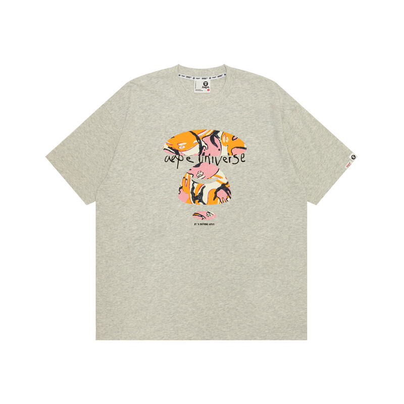 BY *A BATHING APE Тематическая футболка с графическим принтом из хлопка Aape, серый
BY *A BATHING APE Тематическая футболка с графическим принтом из хлопка Aape, серый