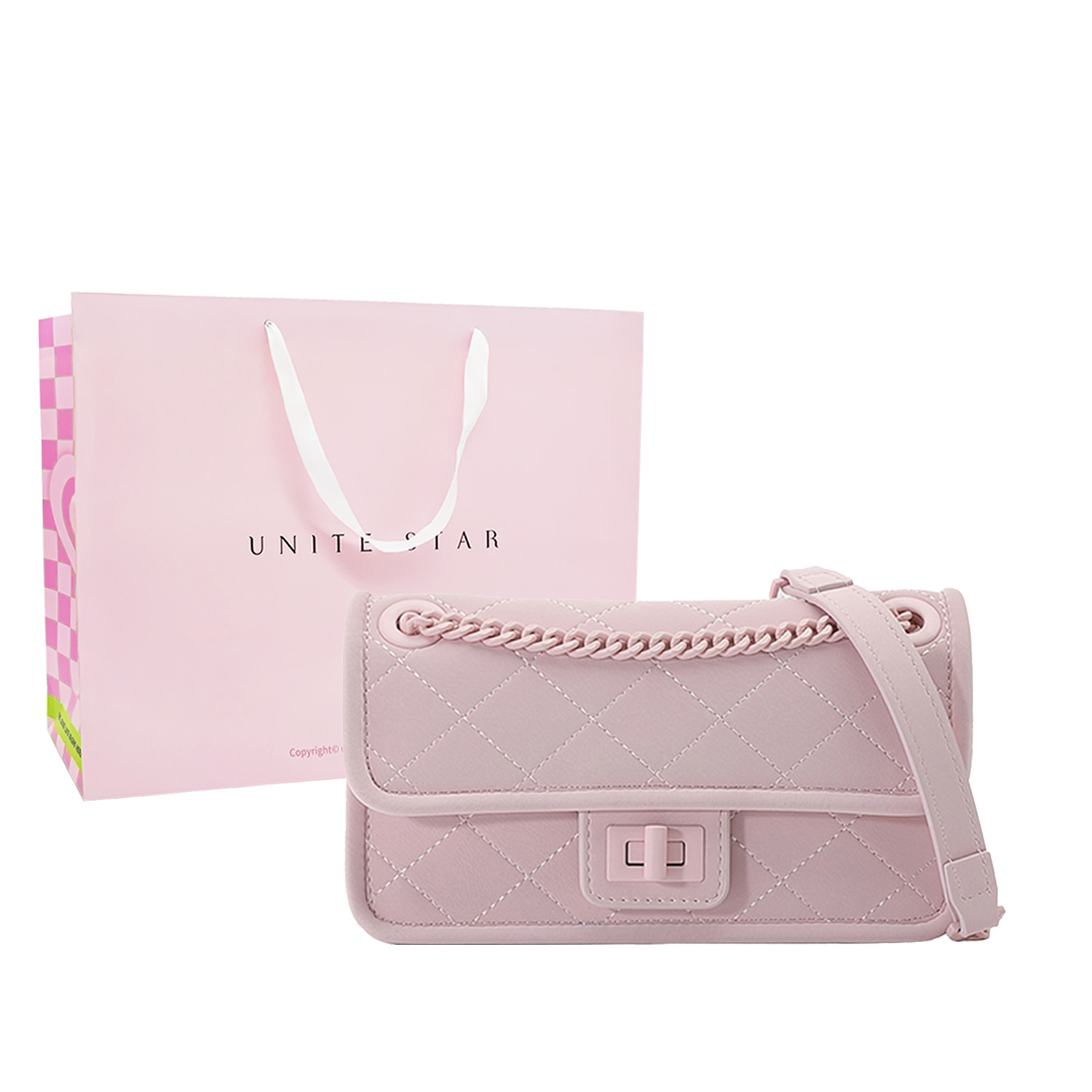 UNITE STAR Женская черная сумка через плечо, Pink
UNITE STAR Женская черная сумка через плечо, Pink