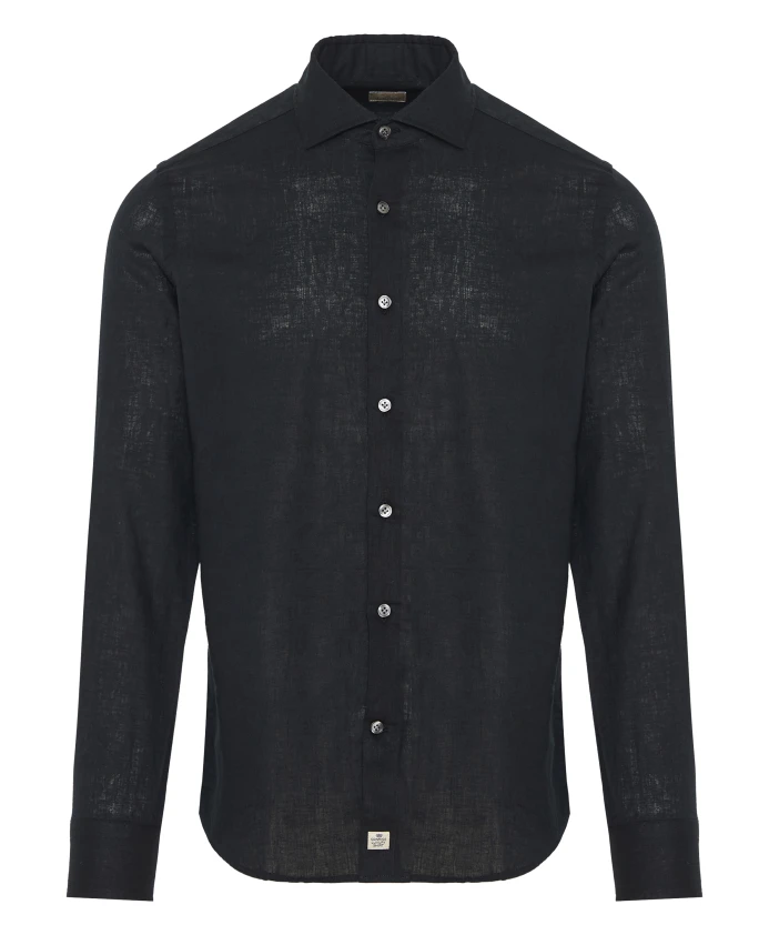 Итальянская льняная хлопковая рубашка Sonrisa, черный
Итальянская льняная хлопковая рубашка Sonrisa, черный