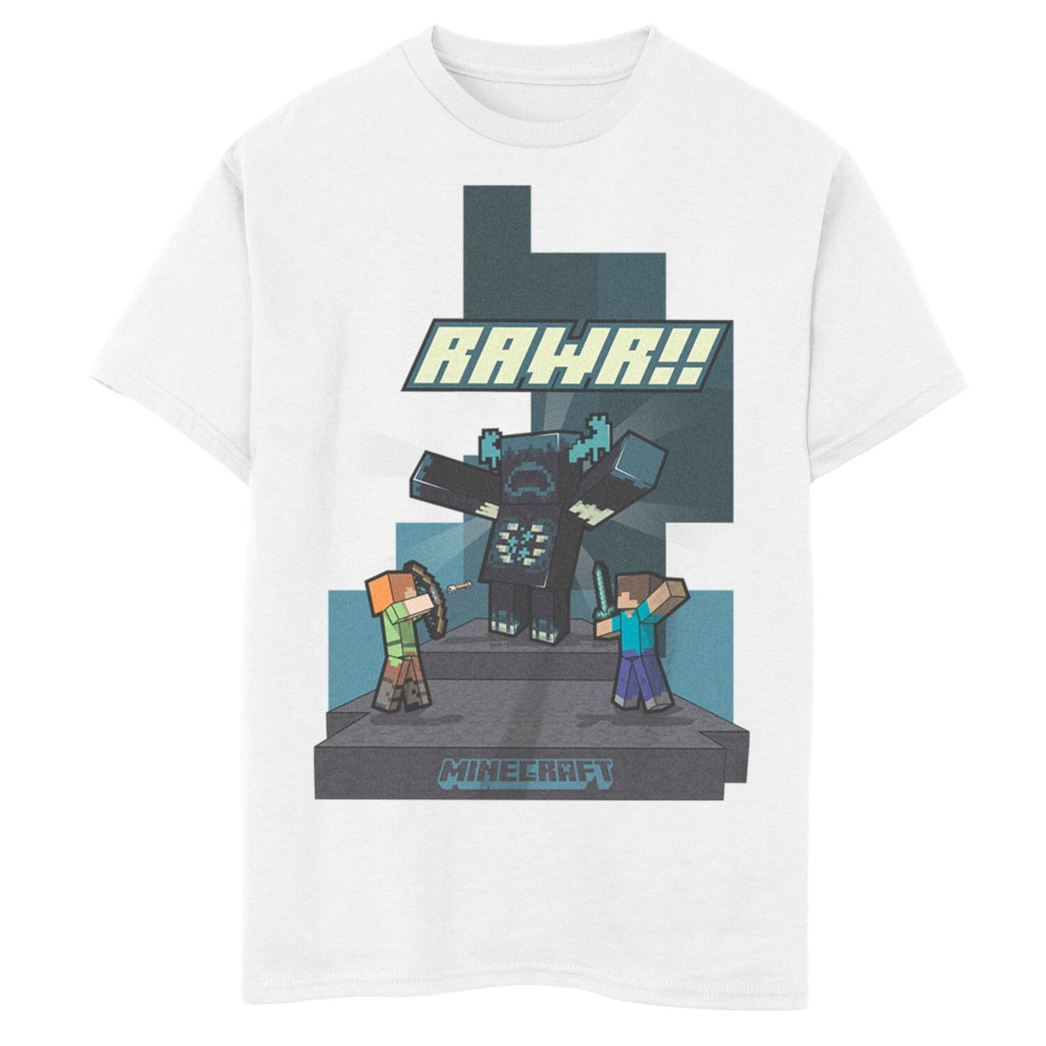 Футболка с рисунком Rawr Minecraft Alex Steve Fight Warden для мальчиков 8–20 лет Minecraft
Футболка с рисунком Rawr Minecraft Alex Steve Fight Warden для мальчиков 8–20 лет Minecraft