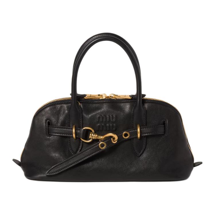 MIU MIU Кожаная наппа наплечная сумка через плечо женская черная
MIU MIU Кожаная наппа наплечная сумка через плечо женская черная