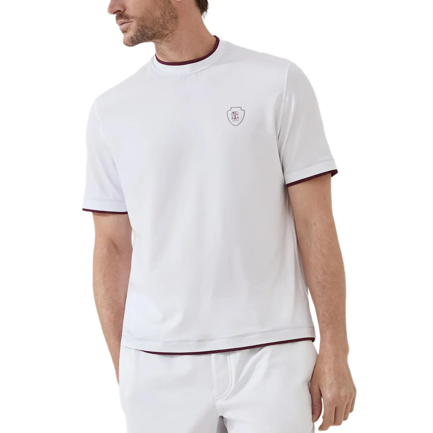 Футболка с логотипом на груди Brunello Cucinelli, белый
Футболка с логотипом на груди Brunello Cucinelli, белый