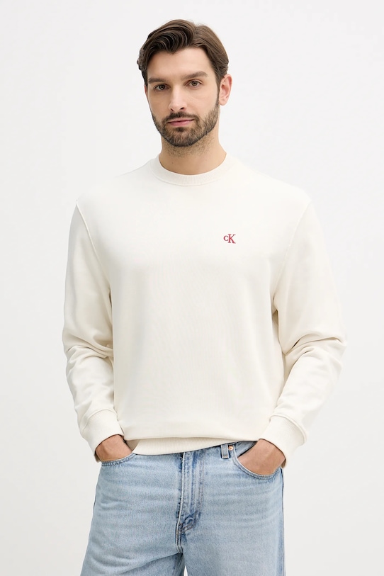 Хлопковая толстовка Calvin Klein Jeans, бежевый
Хлопковая толстовка Calvin Klein Jeans, бежевый