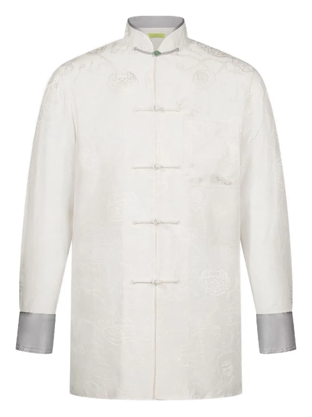 Рубашка с воротником-стойкой из жаккарда Shanghai Tang, белый
Рубашка с воротником-стойкой из жаккарда Shanghai Tang, белый