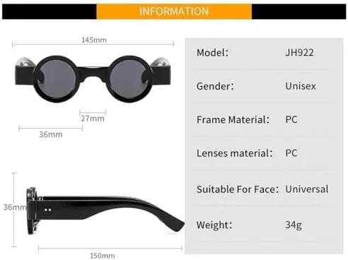 Солнцезащитные очки 2027 года: популярные маленькие круглые солнцезащитные очки для женщин и мужчин в стиле ретро-панк с модными линзами UV400 MTZJH, C12
Солнцезащитные очки 2027 года: популярные маленькие круглые солнцезащитные очки для женщин и мужчин в стиле ретро-панк с модными линзами UV400 MTZJH, C12