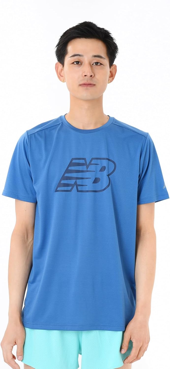Мужская беговая футболка New Balance MT41224 Sport Essentials с коротким рукавом и графическим принтом, быстросохнущая, голубой
Мужская беговая футболка New Balance MT41224 Sport Essentials с коротким рукавом и графическим принтом, быстросохнущая, голубой