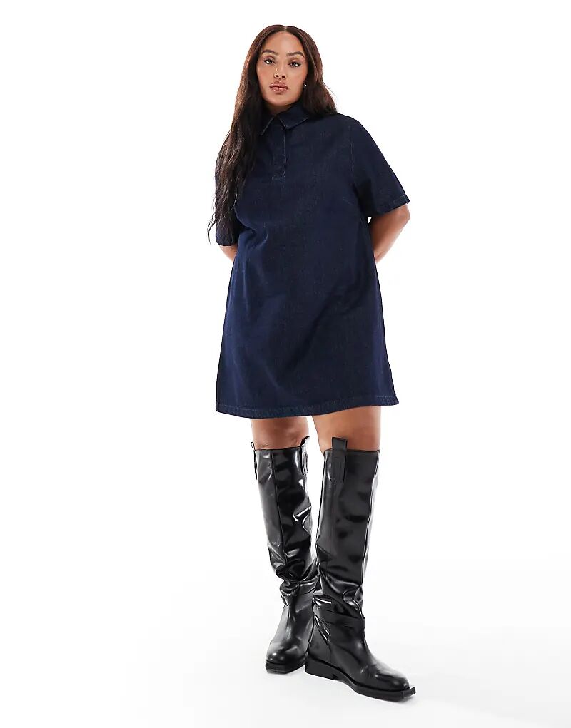 Джинсовое мини-платье-поло Curve от ASOS DESIGN, цвет: бледный Asos Curve
Джинсовое мини-платье-поло Curve от ASOS DESIGN, цвет: бледный Asos Curve