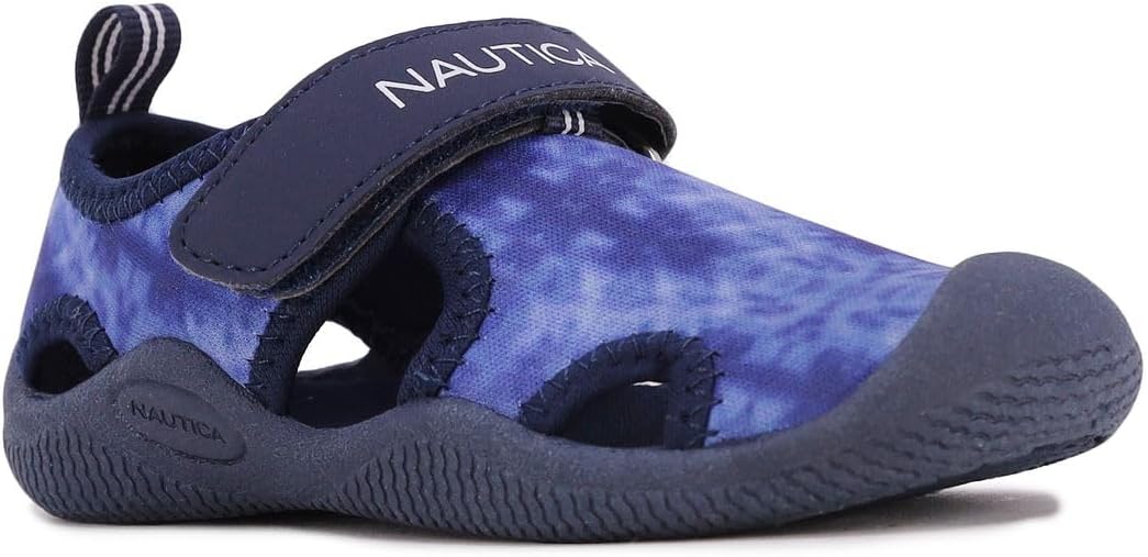 Детские защитные водные сандалии Nautica с закрытым носком, Indigo Tie Dye
Детские защитные водные сандалии Nautica с закрытым носком, Indigo Tie Dye