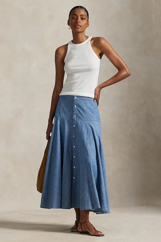 Хлопковая юбка Polo Ralph Lauren, синий
Хлопковая юбка Polo Ralph Lauren, синий