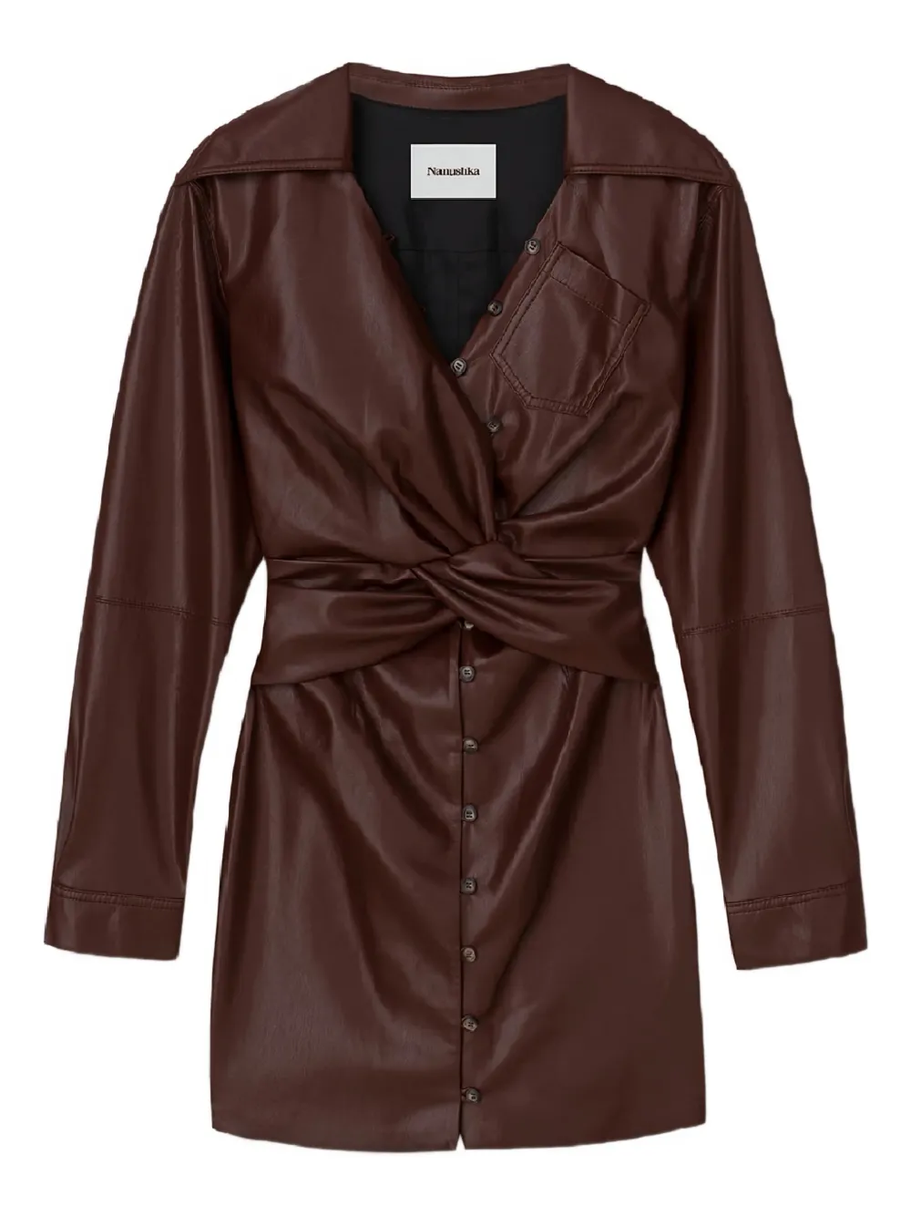 Драпированное мини-платье Marto Nanushka, коричневый
Драпированное мини-платье Marto Nanushka, коричневый