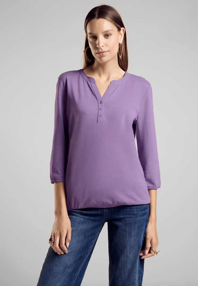 Рубашка STREET ONE с рукавом 3/4 из чистого хлопка, фиолетовый
Рубашка STREET ONE с рукавом 3/4 из чистого хлопка, фиолетовый