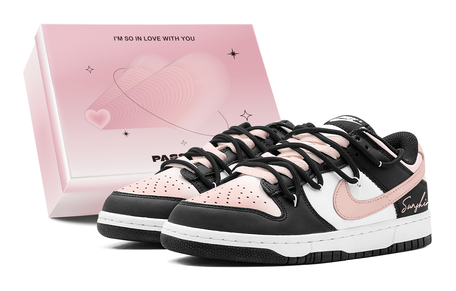 Nike Детские кроссовки для скейтбординга Dunk "Black" Low Top для подростков 
Nike Детские кроссовки для скейтбординга Dunk "Black" Low Top для подростков