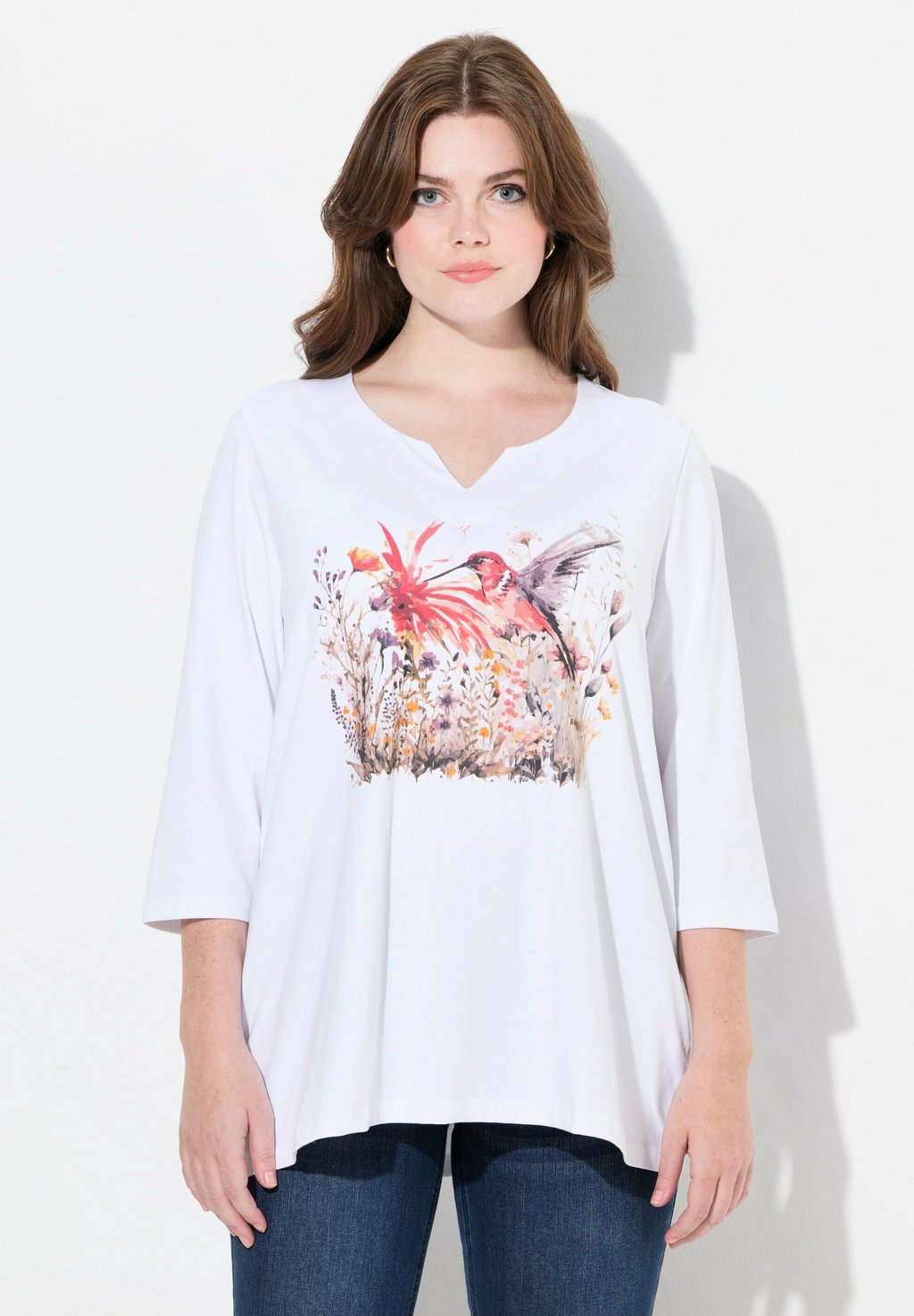 Футболка с принтом Ulla Popken, белый
Футболка с принтом Ulla Popken, белый