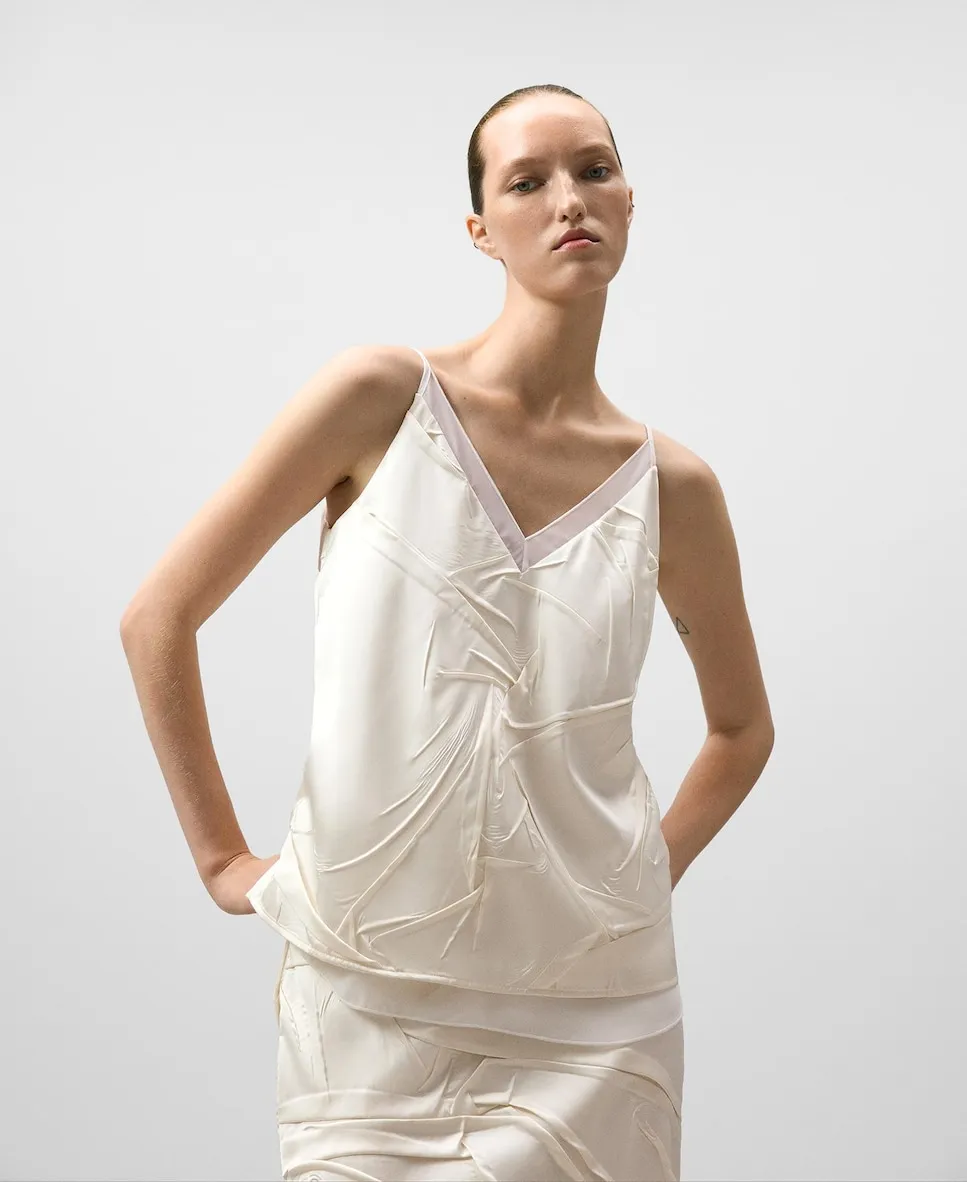 Женский топ с эффектом сборки Adolfo Dominguez, белый
Женский топ с эффектом сборки Adolfo Dominguez, белый