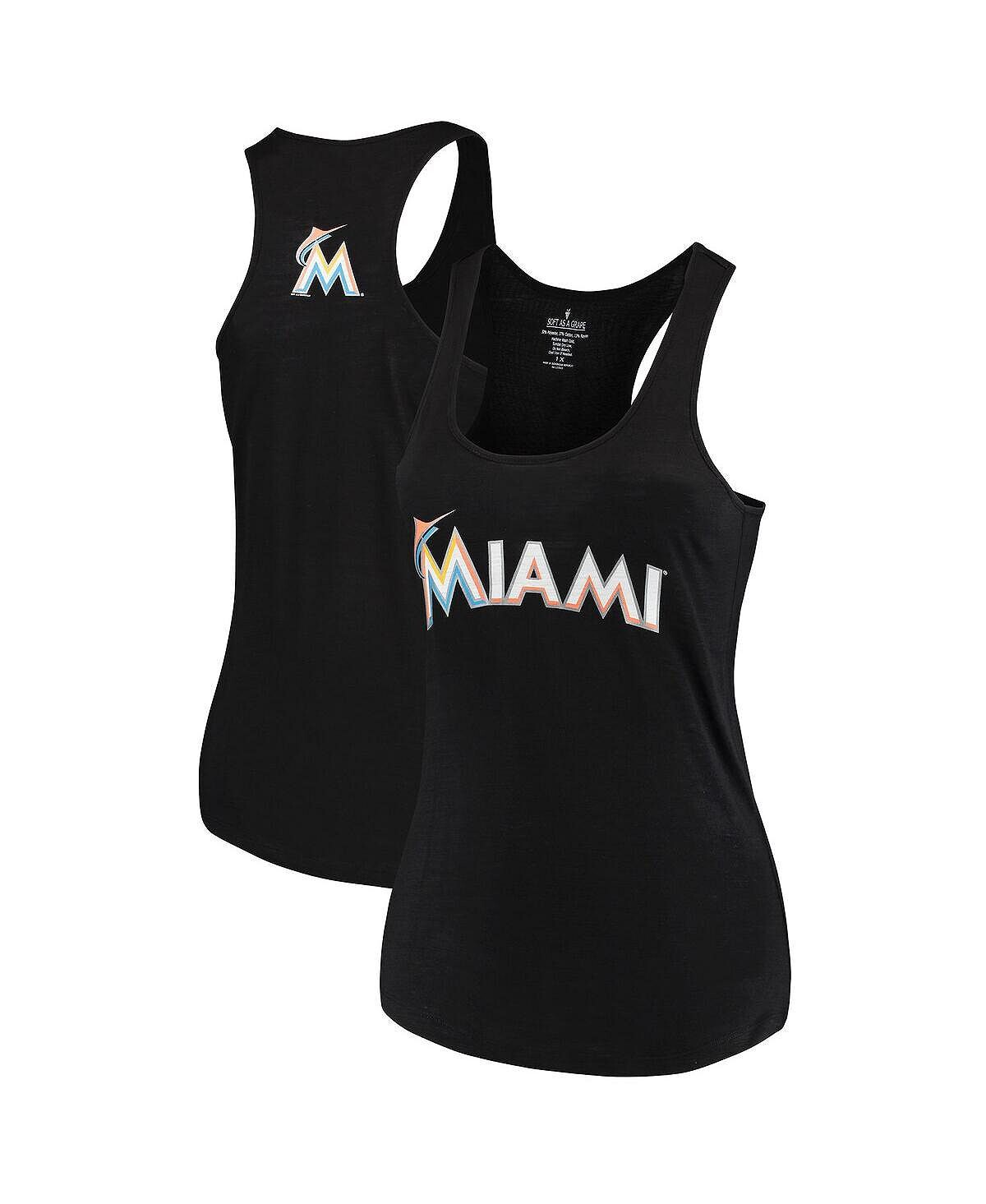 Женская черная майка Miami Marlins Swing for the Fences Racerback Plus Size Soft As A Grape, черный
Женская черная майка Miami Marlins Swing for the Fences Racerback Plus Size Soft As A Grape, черный