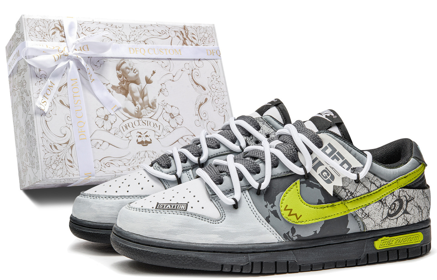 Туристические кроссовки Dunk Hiking Stroll с противоскользящей подошвой и амортизацией для скейтбординга, детские Nike, серо-зеленый
Туристические кроссовки Dunk Hiking Stroll с противоскользящей подошвой и амортизацией для скейтбординга, детские Nike, серо-зеленый