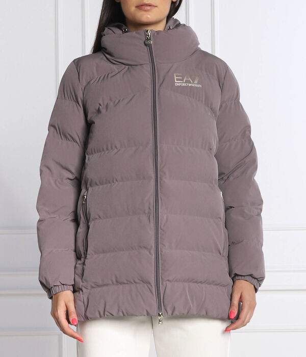 Куртка женская Ea7 средней длины с капюшоном, фиолетовый 
Куртка женская Ea7 средней длины с капюшоном, фиолетовый