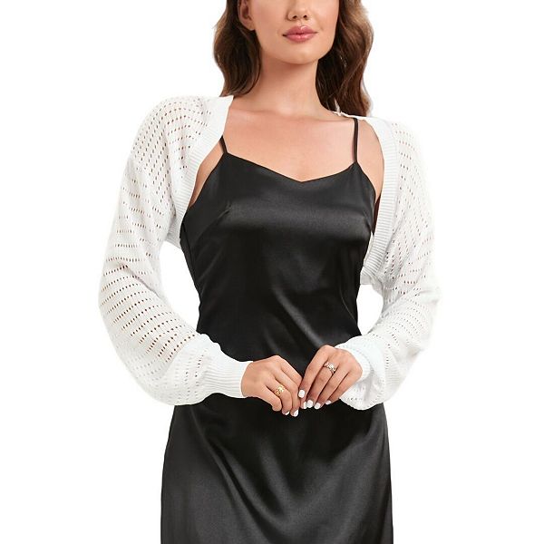 Женский болеро-кардиган с длинным рукавом и открытой передней частью Yesfashion, Off White
Женский болеро-кардиган с длинным рукавом и открытой передней частью Yesfashion, Off White