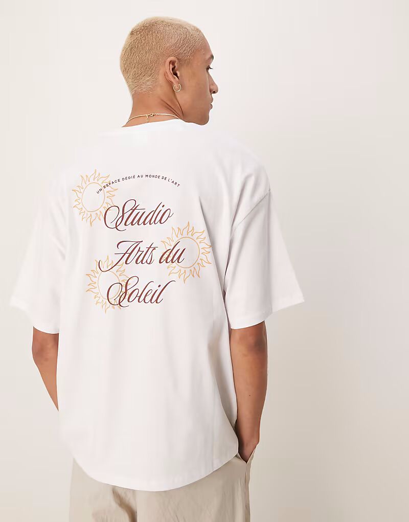 Изысканная футболка большого размера с принтом солнца на спине белого цвета Selected, Белый, Изысканная футболка большого размера с принтом солнца на спине белого цвета Selected
Изысканная футболка большого размера с принтом солнца на спине белого цвета Selected, Белый, Изысканная футболка большого размера с принтом солнца на спине белого цвета Selected