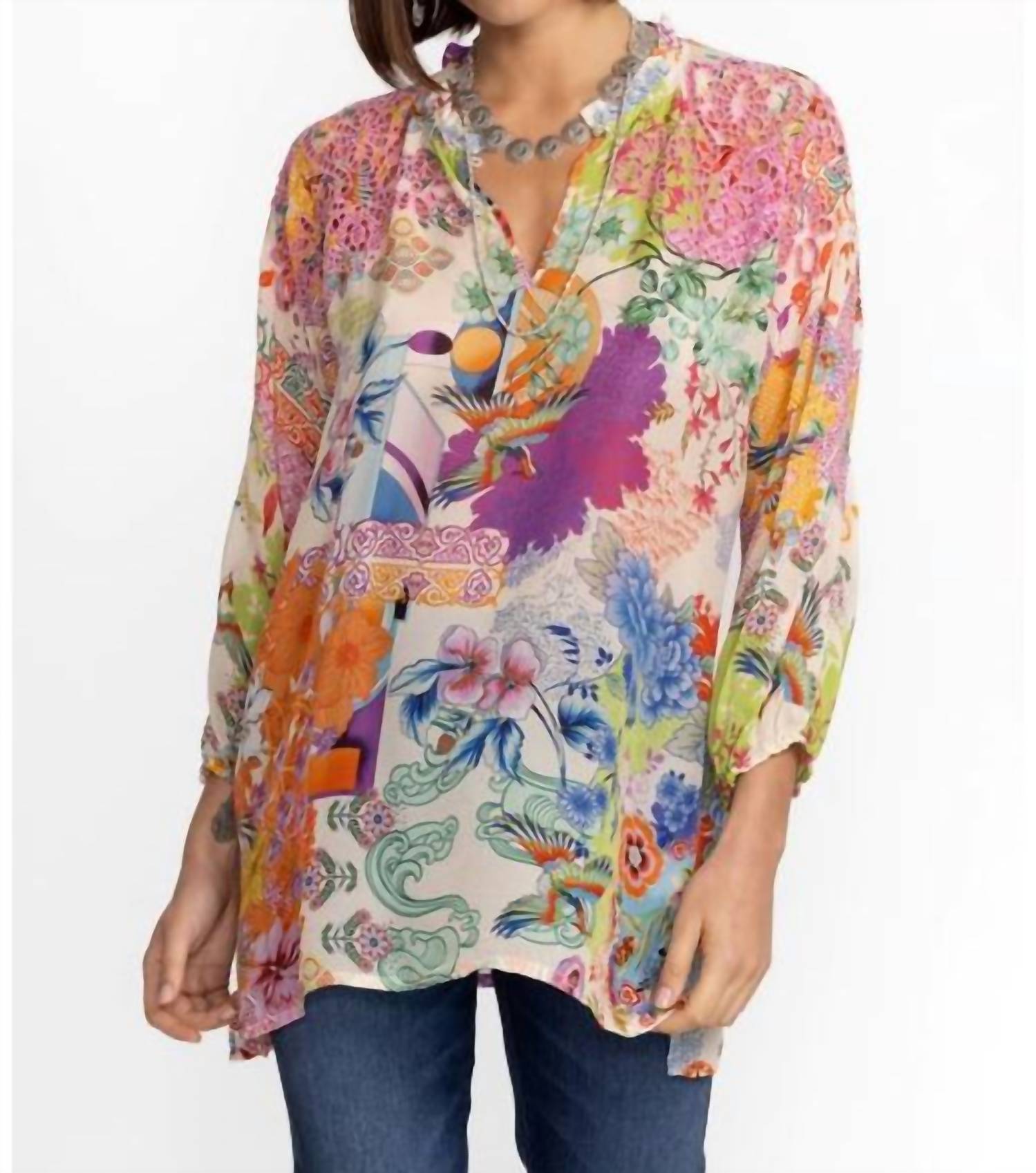 Туника Neeka в принте Mcdreamer Johnny Was, Mcdreamer Print
Туника Neeka в принте Mcdreamer Johnny Was, Mcdreamer Print