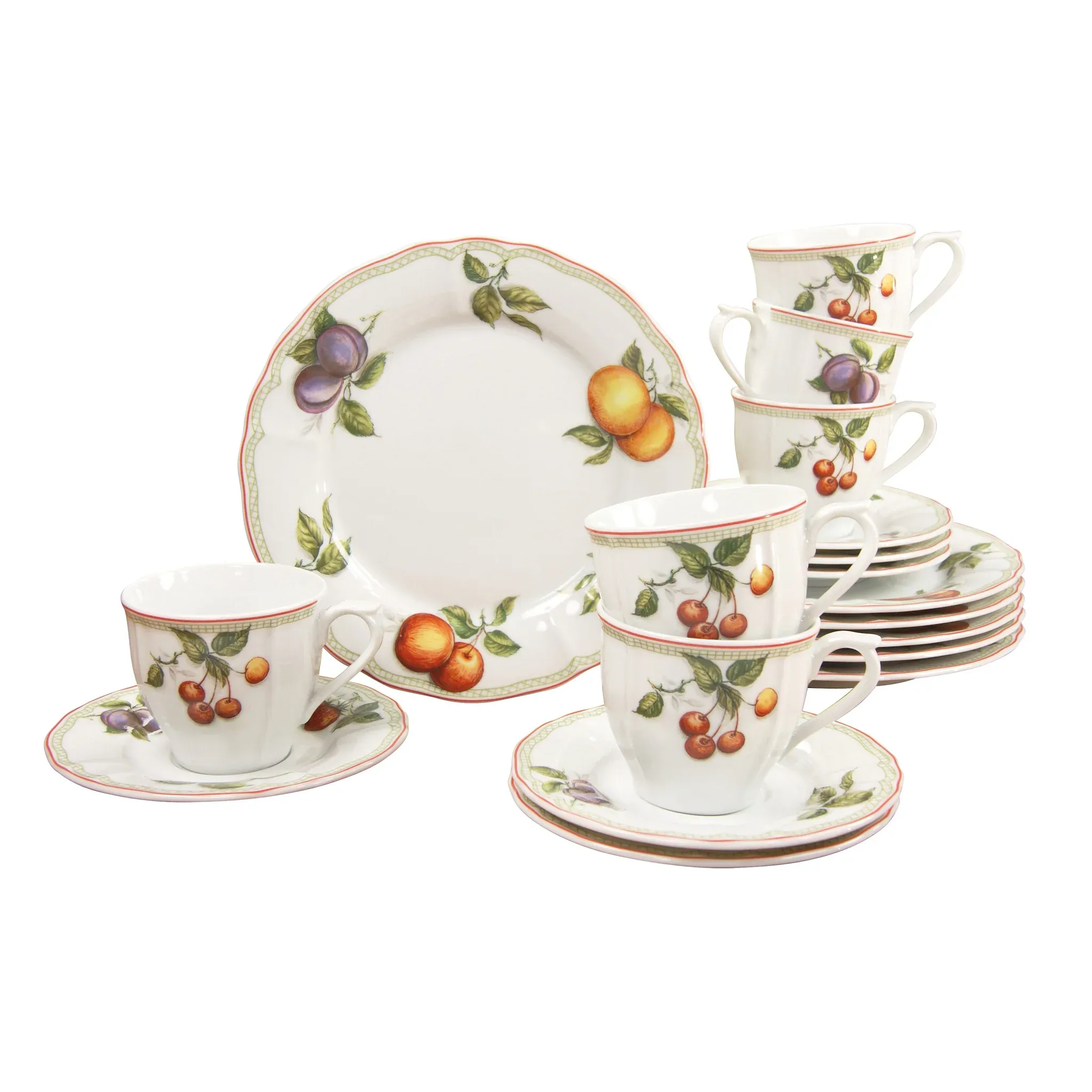 Кофейный сервиз CreaTable «Набор посуды Flora Orchard», (набор, 18 предметов, кофейная посуда на 6 персон), сервиз, 18 предметов, на 6 персон, цвет weiß/bunt
Кофейный сервиз CreaTable «Набор посуды Flora Orchard», (набор, 18 предметов, кофейная посуда на 6 персон), сервиз, 18 предметов, на 6 персон, цвет weiß/bunt