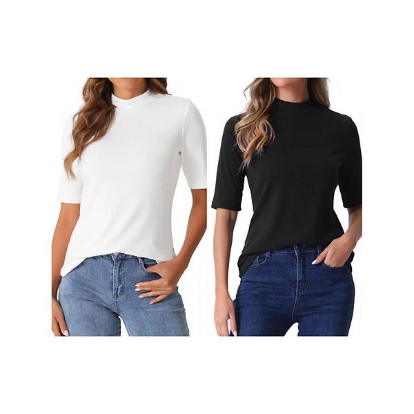 2 упаковки водолазок с длинным рукавом для женщин Inspire Chic, White Black
2 упаковки водолазок с длинным рукавом для женщин Inspire Chic, White Black